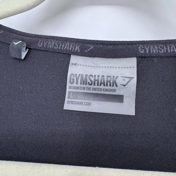 Gymshark Ballet Long Sleeve Wrap Crop Top Black Size L - Picture 6 of 8